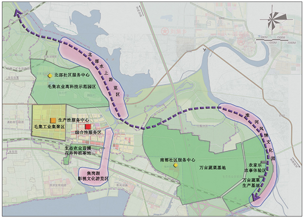 毛集镇产业空间布局