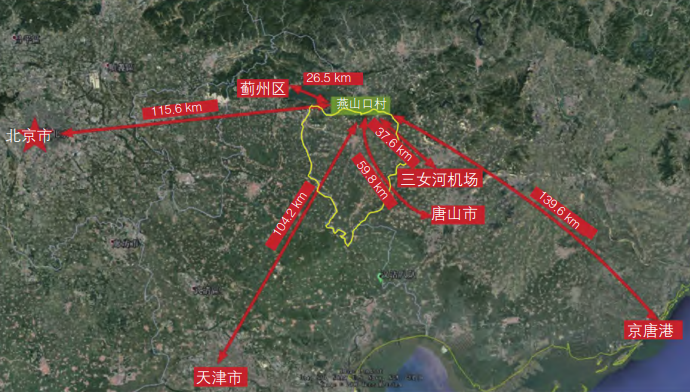 小燕山口村精细化村庄规划区位图 小燕山口村精细化村庄规划区位图