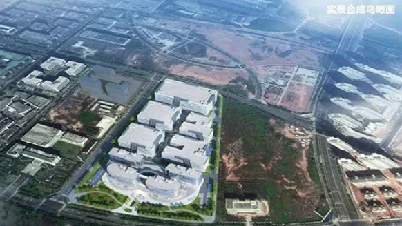 儒乐湖数字经济产业园鸟瞰效果图 儒乐湖数字经济产业园鸟瞰效果图