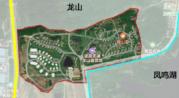 芜湖龙山房车营地平面图 芜湖龙山房车营地平面图