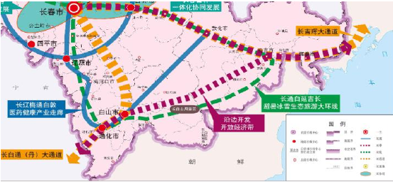 吉林省“一主六双”区域协调发展空间布局 吉林省“一主六双”区域协调发展空间布局