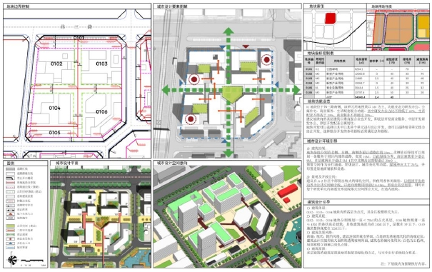 图 4-23 01 街区单元控制图则 图 4-23 01 街区单元控制图则