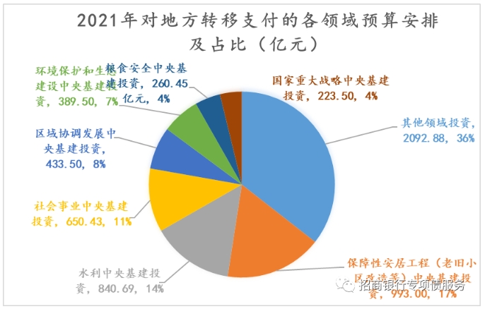2021年对地方转移支付的各领域预算安排 2021年对地方转移支付的各领域预算安排