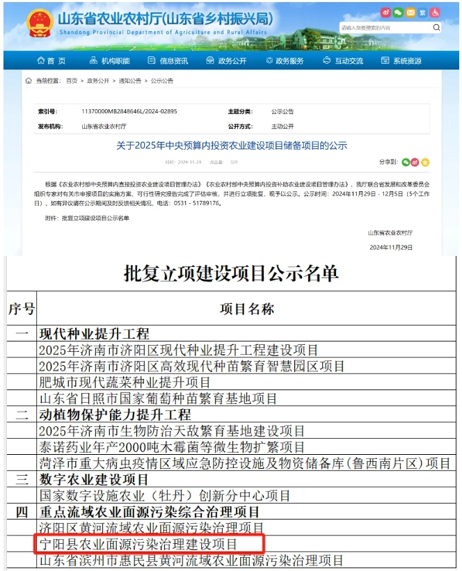 宁阳这个项目将获中央预算内投资5000万元 宁阳这个项目将获中央预算内投资5000万元