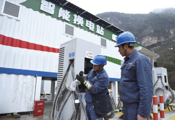 六盘水市首座电动重卡智能充换电站落户盘州 六盘水市首座电动重卡智能充换电站落户盘州