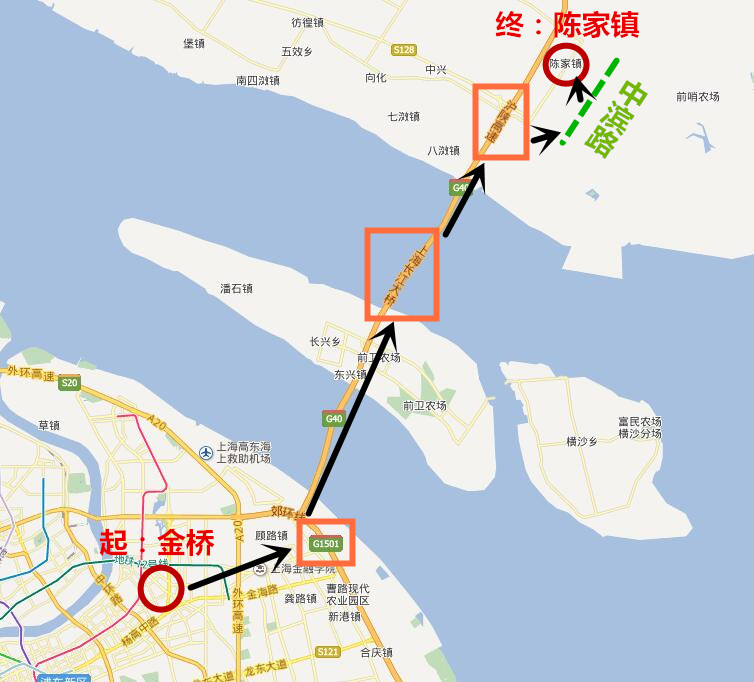 轨交崇明线大致走向规划