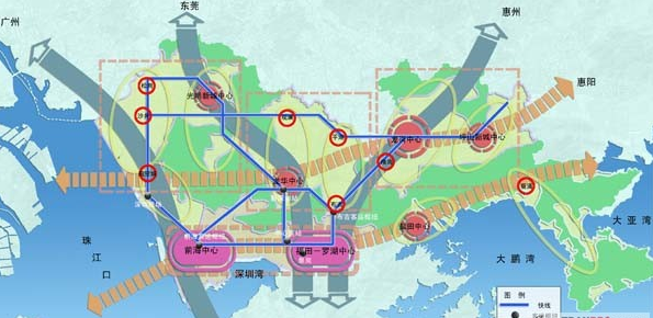 深圳轨道交通网络布局规划