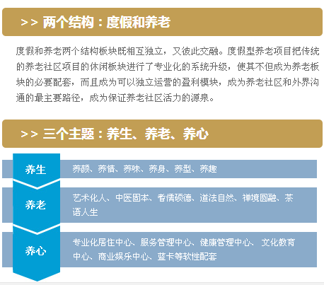 一个本质：养生养老综合体
