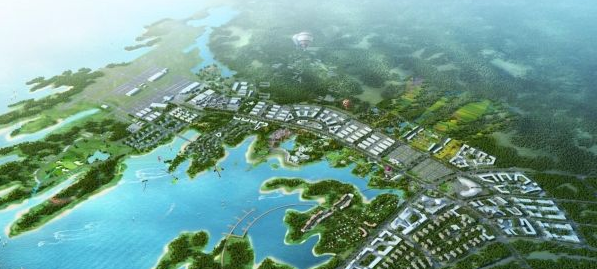 荆门爱飞客航空特色小镇规划效果图