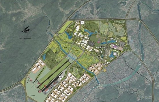 图：建德航空小镇规划总平图
