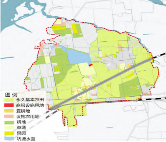 延庆区康庄镇休闲农业园可利用地分布图