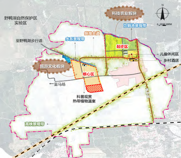 延庆区康庄镇休闲农业园区一期规划示意图
