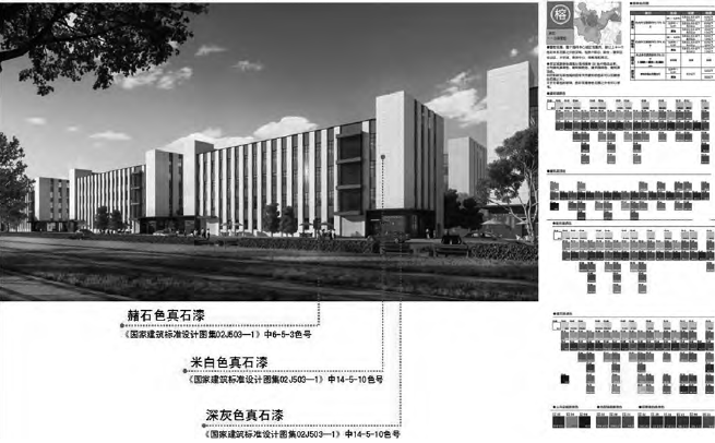 厂房建筑造型与色彩分析图
