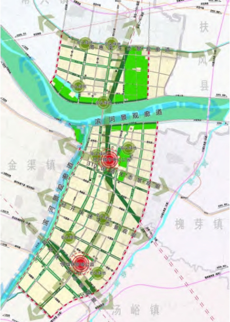 霸王河产业园区景观规划图 霸王河产业园区景观规划图
