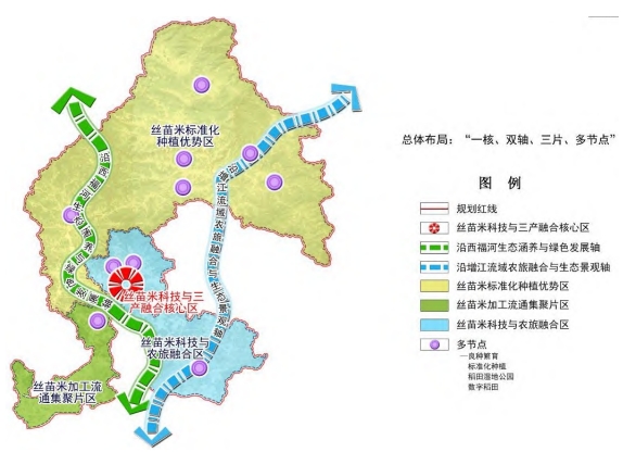 增城区丝苗米产业园总体布局图 增城区丝苗米产业园总体布局图